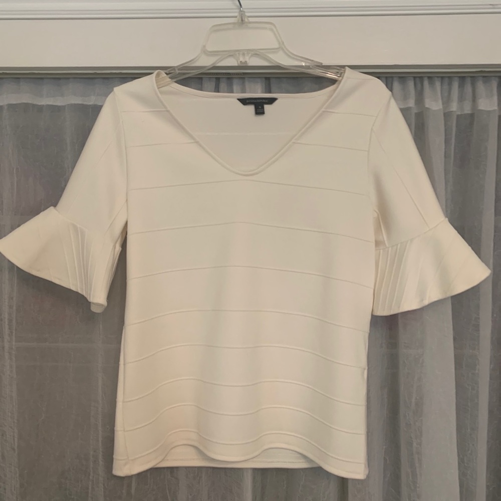Cream Bell Sleeve Top